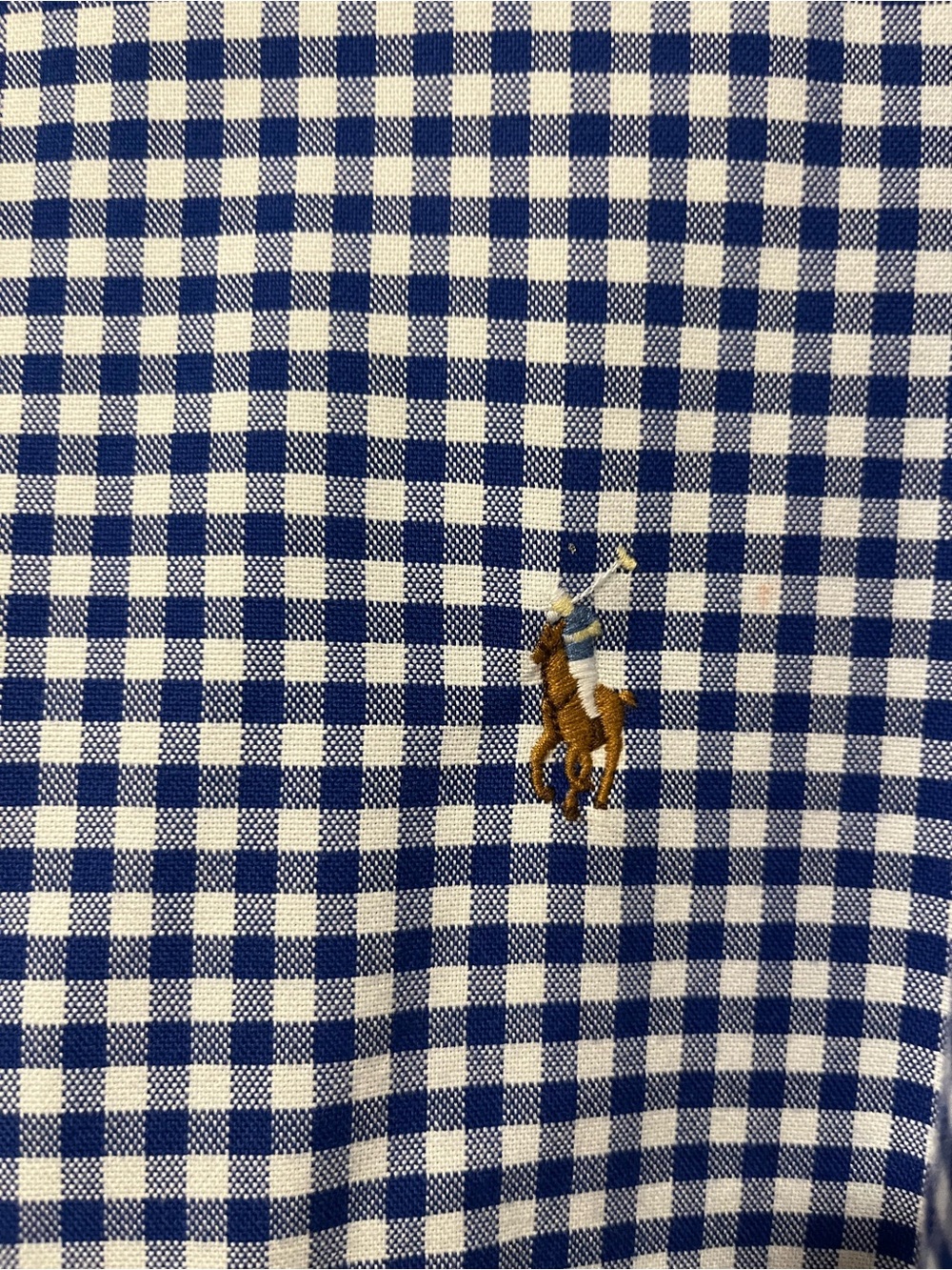 Polo Ralph Lauren Classic Fit, blue and white gingham XL Long Sleeve. - Picture 2 of 10